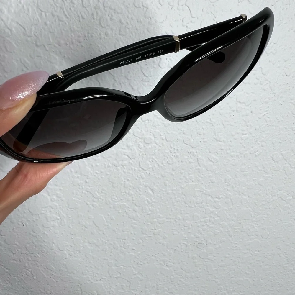 Chloe sunglasses black large round squared women - Picture 11 of 13